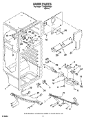 LINER PARTS Diagram and Parts List for TT18SKXRD00  Estate Refrigerator