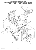 DISPENSER FRONT PARTS Diagram and Parts List for KSRG25FTSS00  KitchenAid Refrigerator