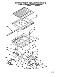 COMPARTMENT SEPARATOR Diagram and Parts List for KTRS20MBWH00  KitchenAid Refrigerator