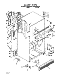 CABINET Diagram and Parts List for KTRS25KXWH01  KitchenAid Refrigerator