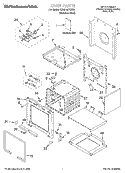 OVEN, LITERATURE Diagram and Parts List for KDRP407HSS2  KitchenAid Range