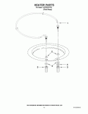 HEATER PARTS Diagram and Parts List for KUDS30FXPA1  KitchenAid Dishwasher