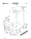 Part Location Diagram of 2165003 Whirlpool GASKET