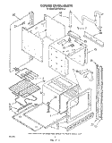 LOWER OVEN Diagram and Parts List for RB770PXT2  Whirlpool Range