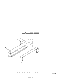 BACKGUARD Diagram and Parts List for SF0100SRW0  Whirlpool Range