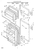 Part Location Diagram of 4389187 Whirlpool PANEL-EXT