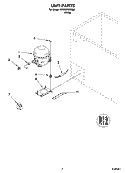 UNIT PARTS Diagram and Parts List for EH050FXMQ02  Whirlpool Freezer