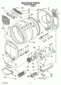 BULKHEAD PARTS, OPTIONAL PARTS (NOT INCLUDED) Diagram and Parts List for 3RLEC8600SL1  Whirlpool Dryer