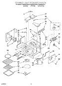 CABINET AND STIRRER, OPTIONAL Diagram and Parts List for KEMS306XBL3  KitchenAid Wall Oven