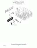 LOWER RACK PARTS Diagram and Parts List for KUDS30FXPA0  KitchenAid Dishwasher