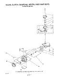 BRAKE, CLUTCH, GEARCASE, MOTOR AND PUMP Diagram and Parts List for KELC500TAL1  KitchenAid Washer Dryer Combo