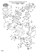 CABINET AND STIRRER Diagram and Parts List for KEMS308GBL2  KitchenAid Microwave Oven Combo