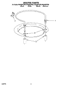 HEATER PARTS Diagram and Parts List for GU2400XTPB0  Whirlpool Dishwasher