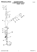 FAUCET PARTS Diagram and Parts List for KKFV01PPSS  KitchenAid Miscellaneous