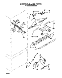 CONTROL PANEL Diagram and Parts List for KBRC36MHS00  KitchenAid Refrigerator