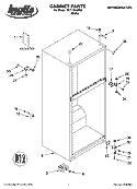 CABINET PARTS Diagram and Parts List for IKT184302  Inglis Refrigerator