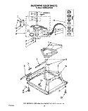 MACHINE BASE Diagram and Parts List for KAWE540WAL0  KitchenAid Washer