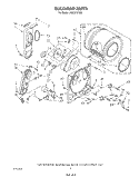 BULKHEAD Diagram and Parts List for LG5321XTN0  Whirlpool Dryer