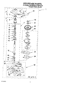 GEARCASE Diagram and Parts List for KAWS850JQ4  KitchenAid Washer