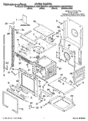OVEN PARTS Diagram and Parts List for KEMC308KSS04  KitchenAid Microwave Oven Combo