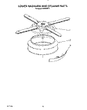 LOWER WASHARM AND STRAINER Diagram and Parts List for KUDS22ST1  KitchenAid Dishwasher