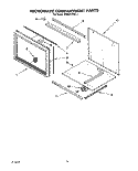 MICROWAVE COMPARTMENT Diagram and Parts List for KEMS378XWH2  KitchenAid Wall Oven