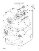 ICEMAKER Diagram and Parts List for 4YED22PQFN02  Whirlpool Refrigerator