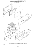 Part Location Diagram of 4179286 Whirlpool Panel, Broiler (Harvest Gold)