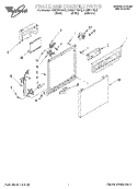 FRAME AND CONSOLE Diagram and Parts List for DU920PFGZ0  Whirlpool Dishwasher