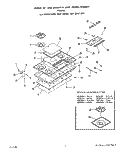 SECTION Diagram and Parts List for 1195W1A  Roper Cooktop