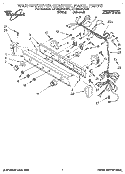 WASHER/DRYER CONTROL PANEL Diagram and Parts List for LTG6234AN0  Whirlpool Washer Dryer Combo