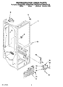 REFRIGERATOR LINER PARTS Diagram and Parts List for GS6NVEXVB00  Whirlpool Refrigerator