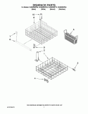 DISHRACK PARTS Diagram and Parts List for DU850SWPB4  Whirlpool Dishwasher