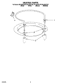 HEATER PARTS Diagram and Parts List for DUL300XTLS2  Whirlpool Dishwasher