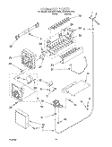 ICEMAKER Diagram and Parts List for 4KSRS25CHT00  KitchenAid Refrigerator