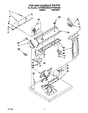 SECTION Diagram and Parts List for LET6638AW0  Whirlpool Dryer