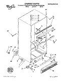 CABINET Diagram and Parts List for ET22DQLDB00  Whirlpool Refrigerator