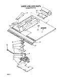 LATCH AND VENT, OPTIONAL Diagram and Parts List for RB760PXYQ2  Whirlpool Wall Oven