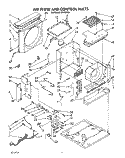 AIR FLOW AND CONTROL Diagram and Parts List for CA13WQ4  Whirlpool Air Conditioner