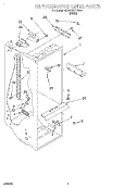 REFRIGERATOR LINER Diagram and Parts List for 6ED22PKXFW00  Whirlpool Refrigerator
