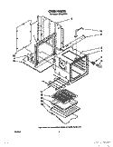 OVEN Diagram and Parts List for RB100PXV3  Whirlpool Wall Oven