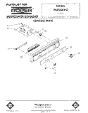 CONSOLE Diagram and Parts List for WU3000V0  Roper Dishwasher