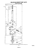 BRAKE AND DRIVE TUBE Diagram and Parts List for 9CA2781XSW0  Whirlpool Washer