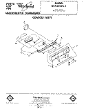 CONSOLE Diagram and Parts List for DU5500XL1  Whirlpool Dishwasher