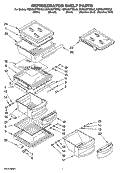 Part Location Diagram of W10141751 Whirlpool Shelf, Snack Pan