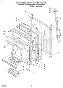 REFRIGERATOR DOOR, LIT/OPTIONAL Diagram and Parts List for ET18PKXAN01  Whirlpool Refrigerator