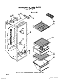 REFRIGERATOR LINER Diagram and Parts List for RS20CKXXW00  Roper Refrigerator