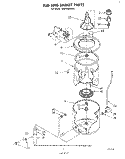 TUB AND BASKET Diagram and Parts List for LA6700XKW1  Whirlpool Washer