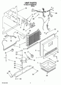 UNIT PARTS Diagram and Parts List for EV209NBTQ00  Whirlpool Freezer