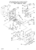 DISPENSER AND FRONT Diagram and Parts List for KSSP48QFB05  KitchenAid Refrigerator
